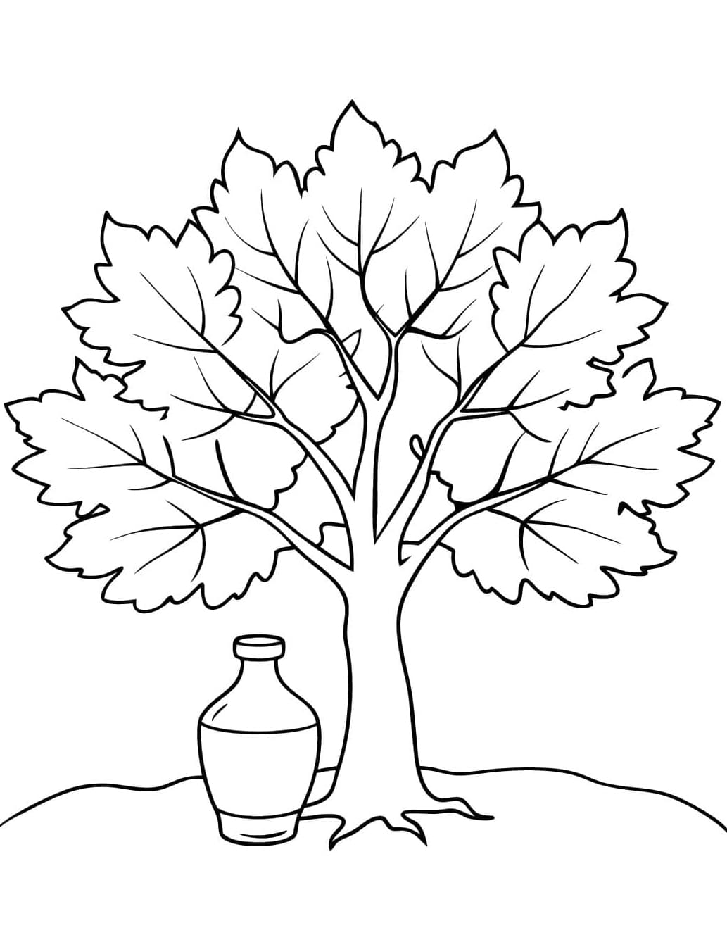 ζωγραφική Φθινοπωρινό Δέντρο δωρεάν