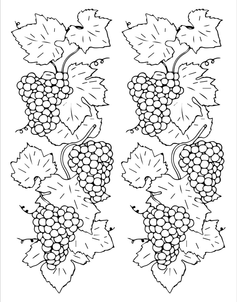 ζωγραφική Φύλλα σταφυλιών