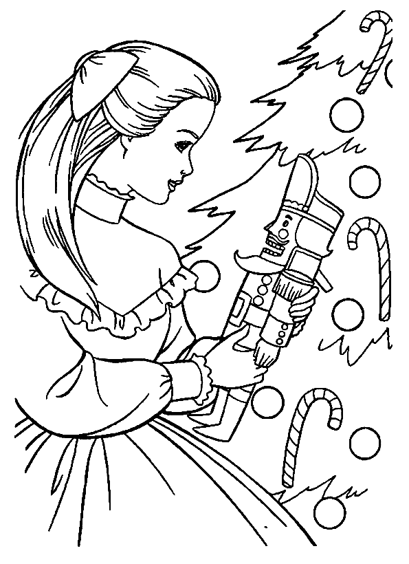 ζωγραφική Η Κλάρα με τον Καρυοθραύστη