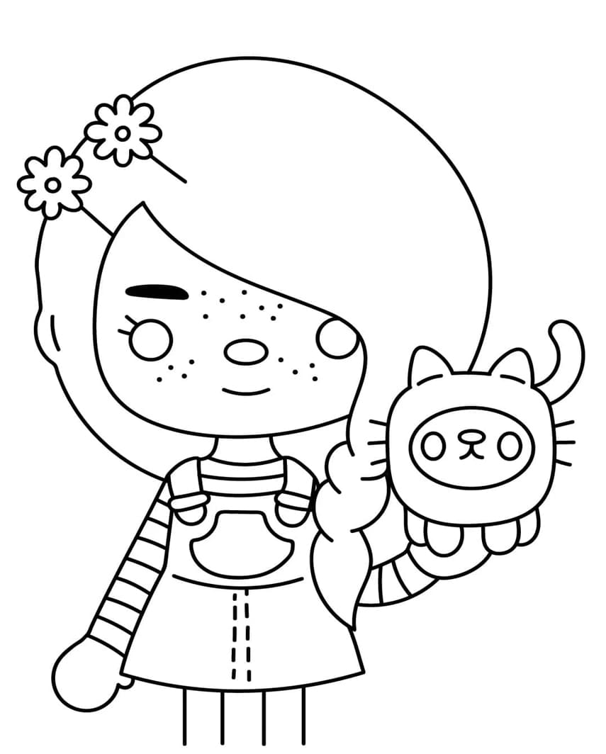 ζωγραφική Κορίτσι και Κατοικίδιο από την Toca Boca