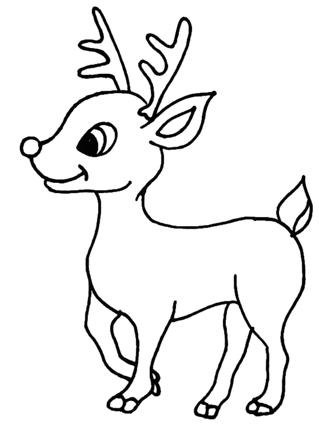 ζωγραφική Μικρός Ρούντολφ ο Κοκκινόμυς