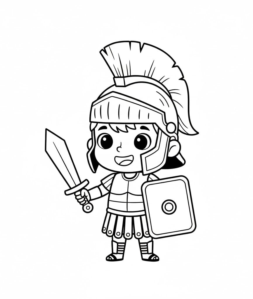 ζωγραφική Μονομάχος δωρεάν για παιδιά