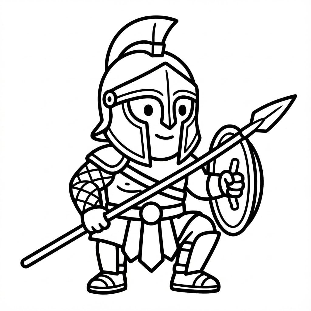 ζωγραφική Μονομάχος για δωρεάν εκτύπωση