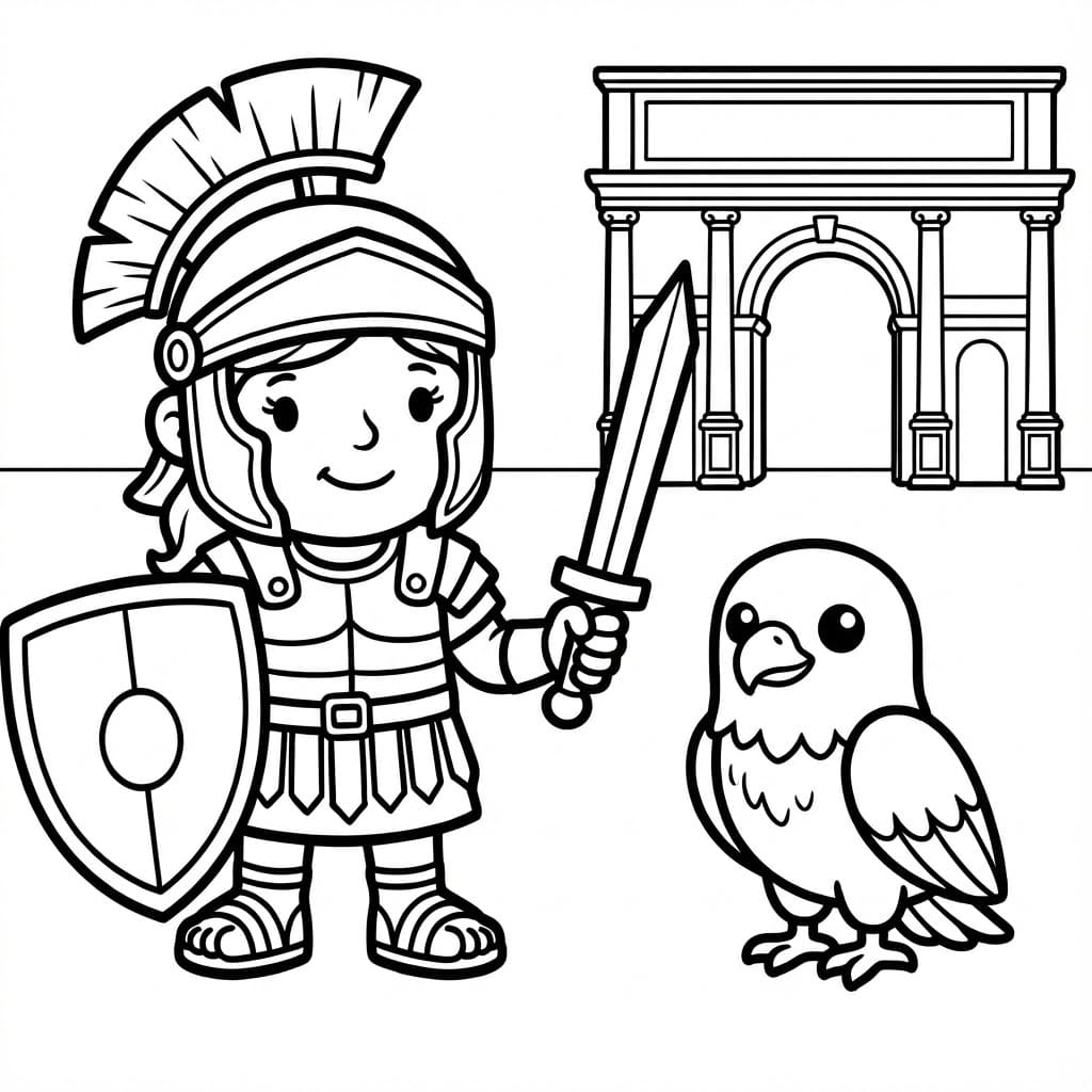 ζωγραφική Μονομάχος και αετός