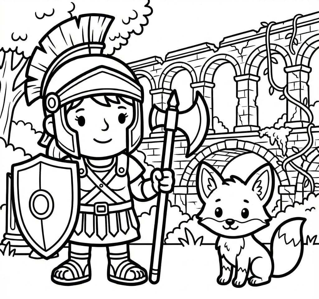 ζωγραφική Μονομάχος με αλεπού