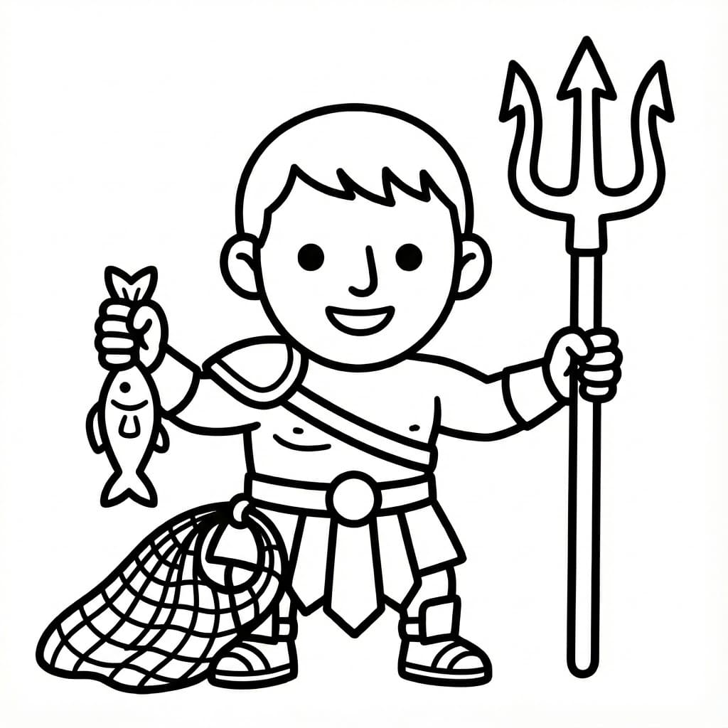 ζωγραφική Μονομάχος με ψάρια