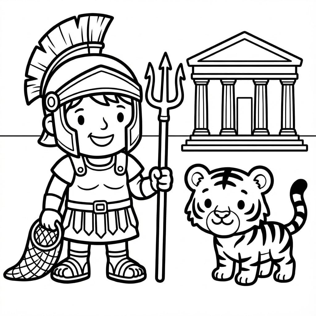 ζωγραφική Μονομάχος με τίγρη