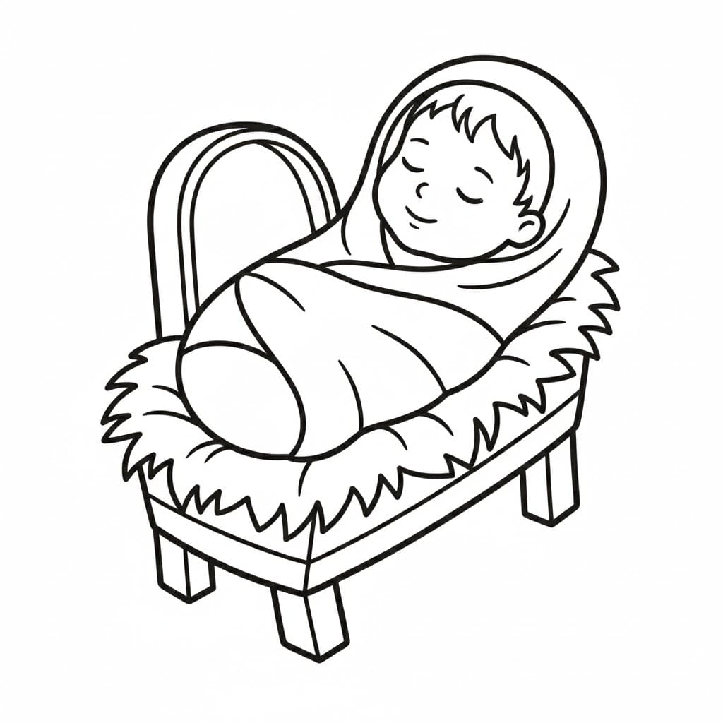 ζωγραφική Μωρό Ιησού απλό