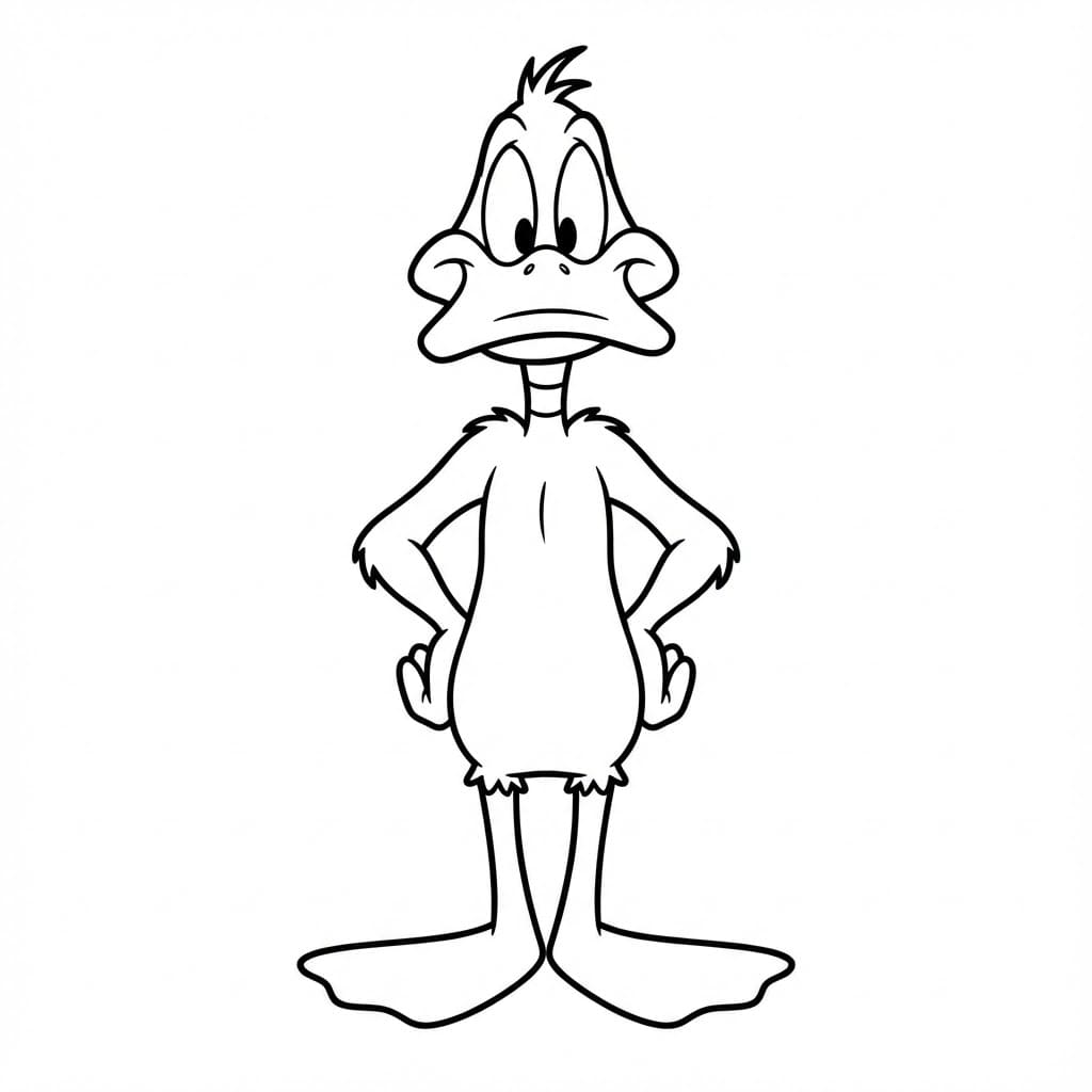 ζωγραφική Ντάφι Ντακ απλό