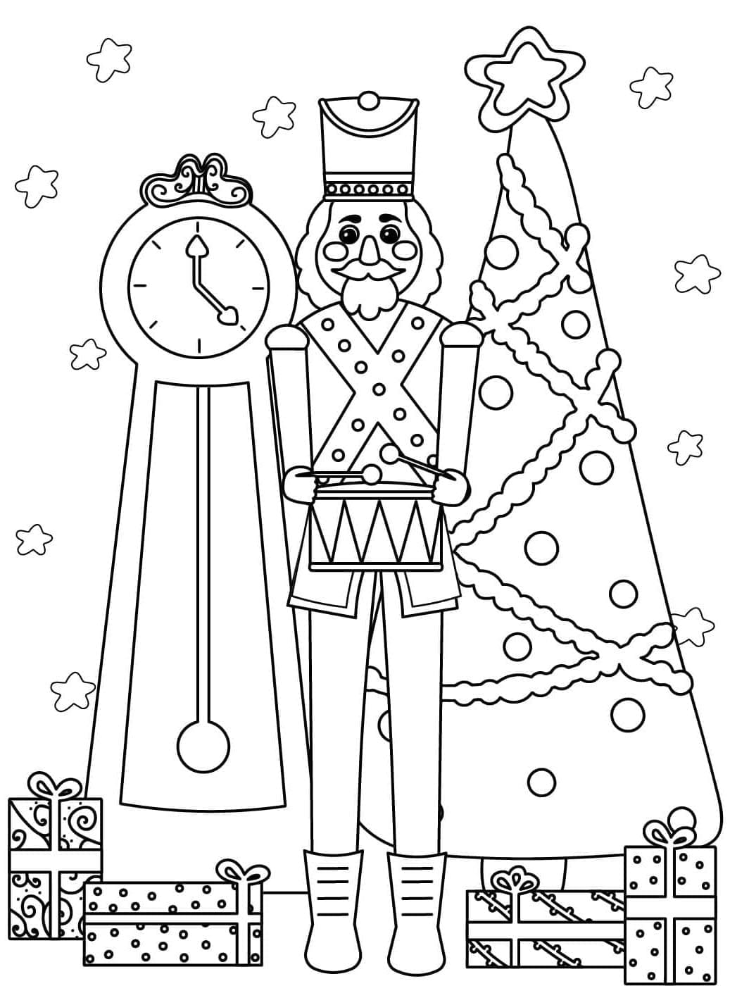 ζωγραφική Ο Καρυοθραύστης για τα Χριστούγεννα