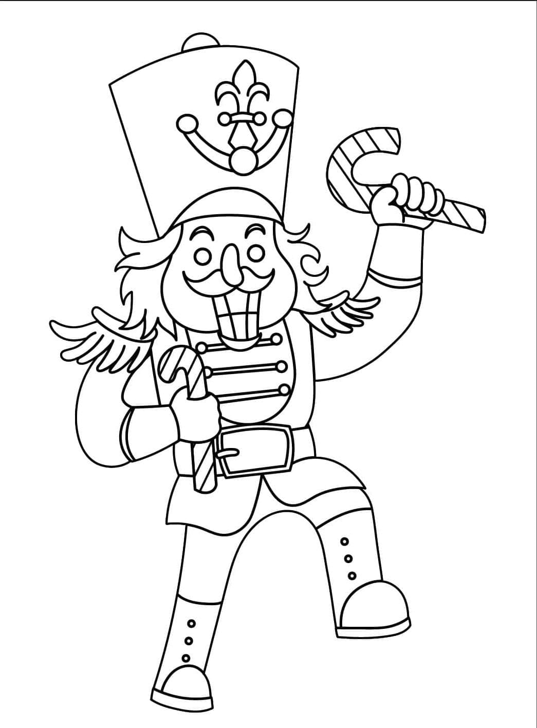 ζωγραφική Ο Καρυοθραύστης μοιράζει καραμέλες