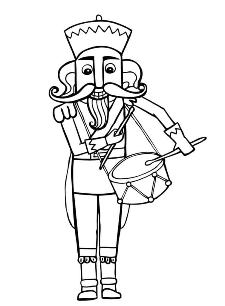 ζωγραφική Ο Καρυοθραύστης παίζει τύμπανο