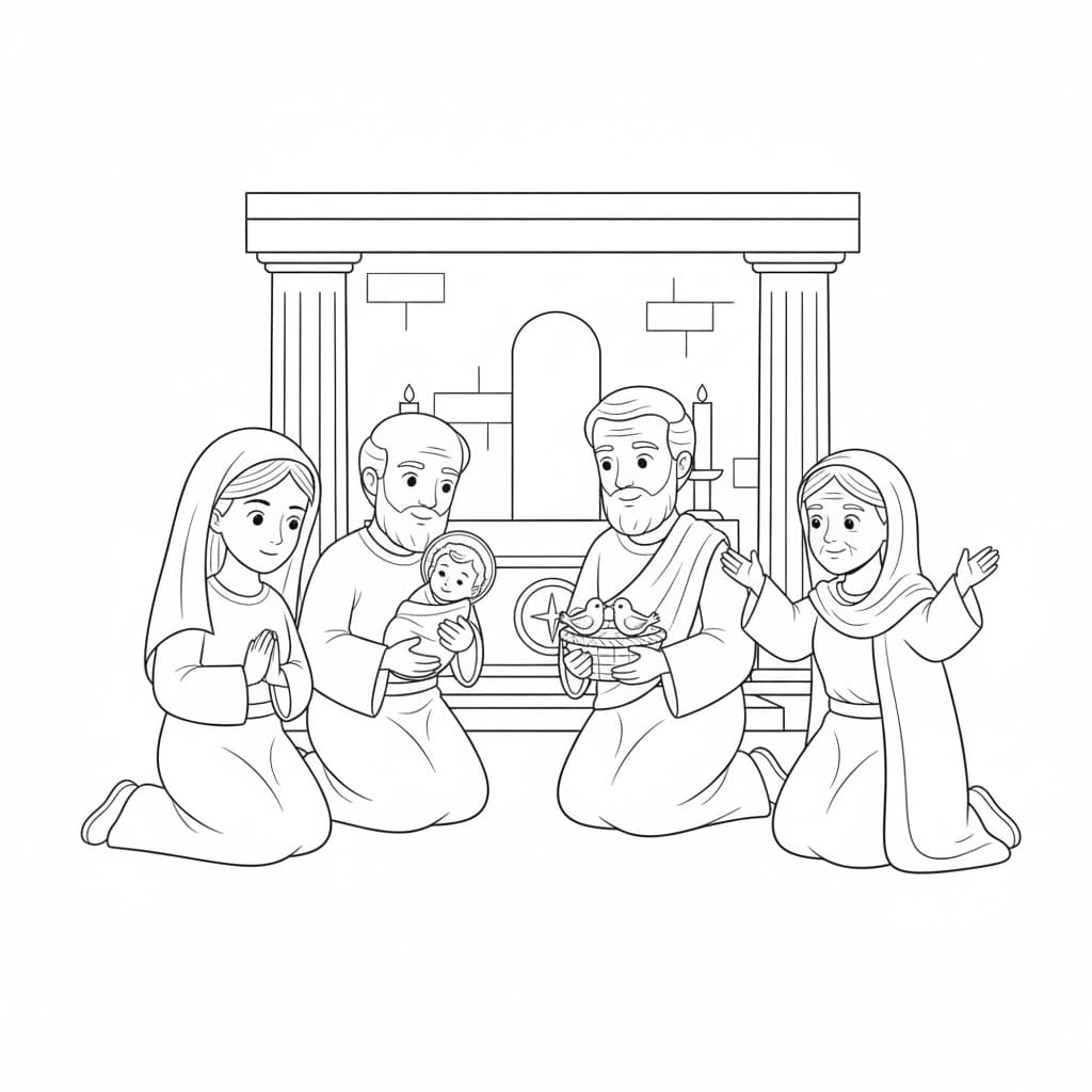 ζωγραφική Ο μικρός Ιησούς και τα τέσσερα πρόβατα