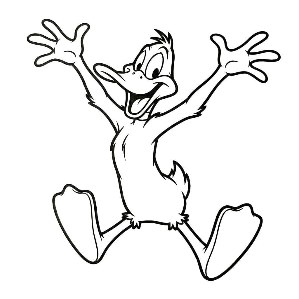 ζωγραφική Ο Ντάφι Ντακ χαρούμενος