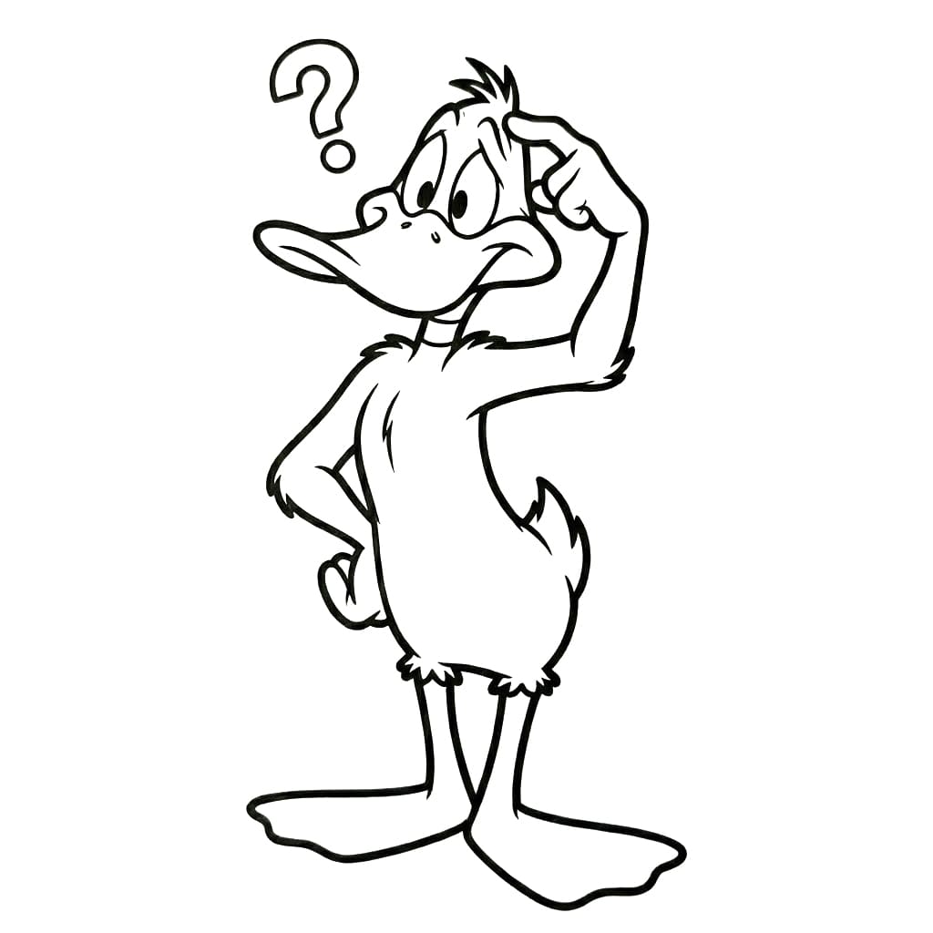 ζωγραφική Ο Ντάφι Ντακ σαστισμένος