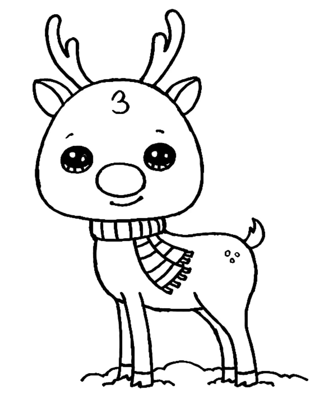 ζωγραφική Όμορφα Χριστούγεννα Ρούντολφ