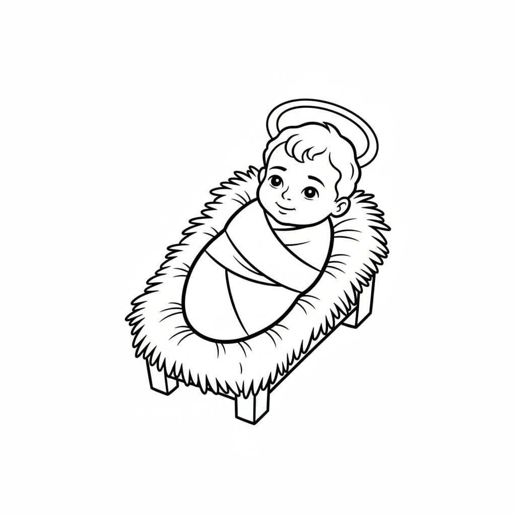 ζωγραφική Ομορφιά του μωρού Ιησού