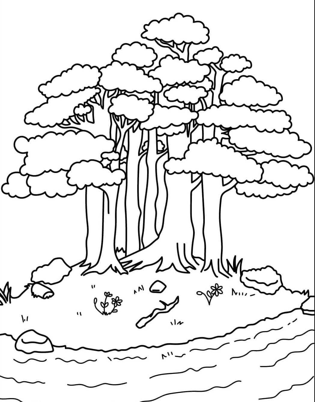 ζωγραφική Παλιό Δέντρο εικών