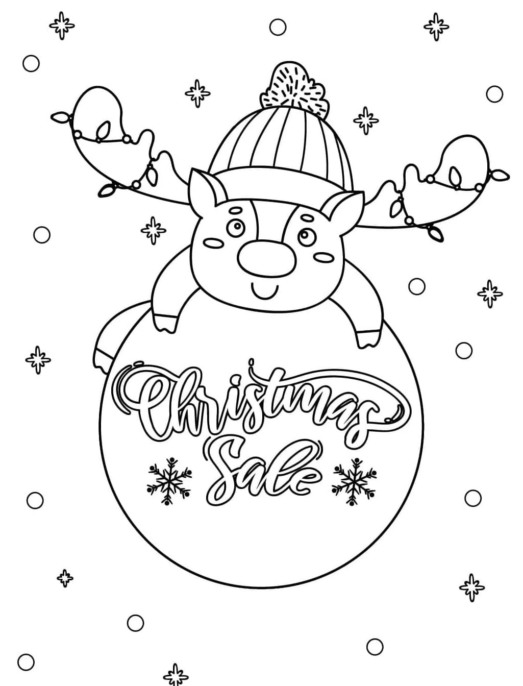 ζωγραφική Πολύ χαριτωμένο Ρούντολφ δωρεάν