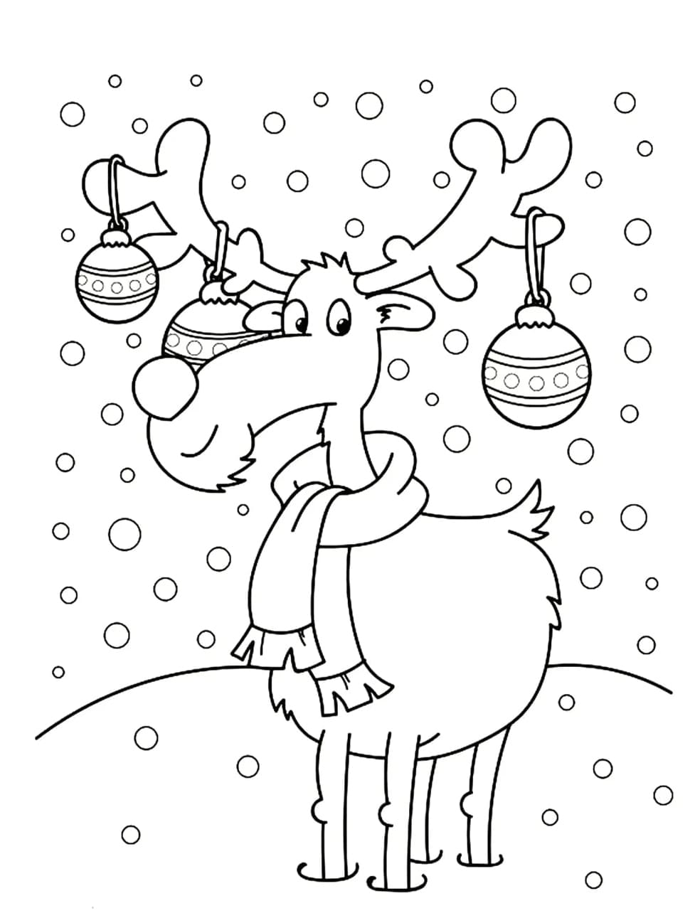 ζωγραφική Ρούντολφ Τάρανδος δωρεάν