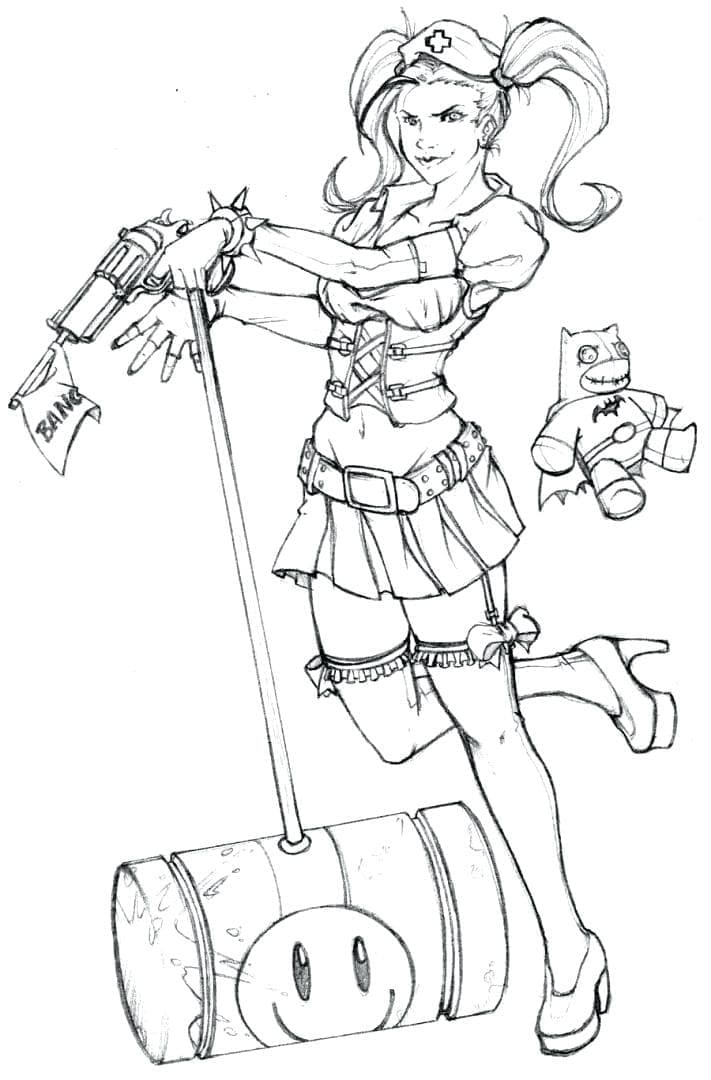 ζωγραφική Σχέδιο της Χάρλεϊ Κουίν