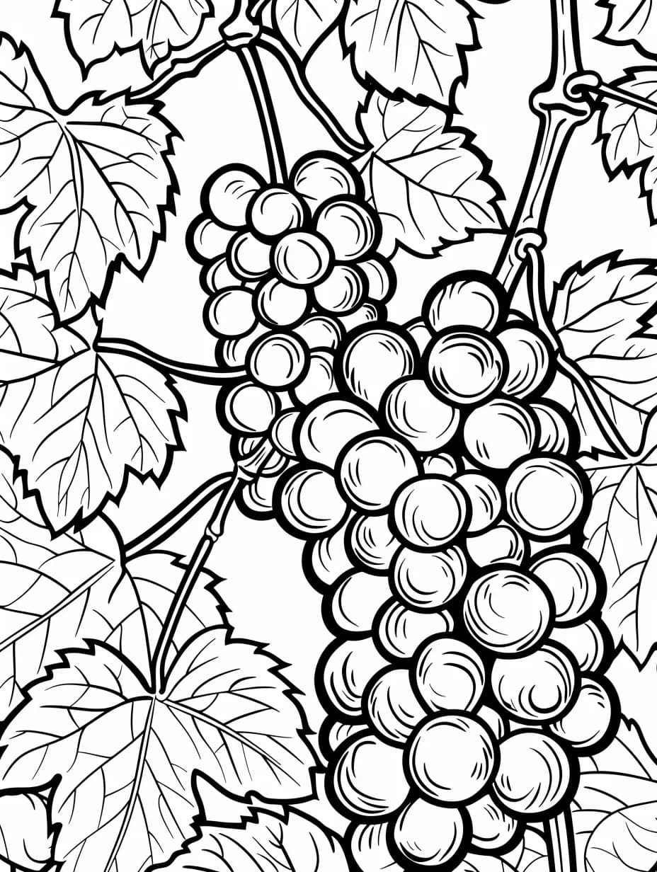 ζωγραφική Τα σταφύλια είναι υπέροχα