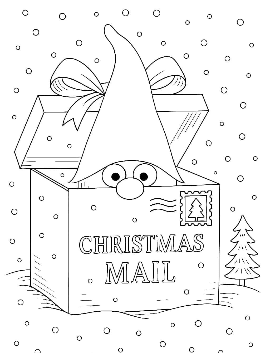 ζωγραφική Το χριστουγεννιάτικο δώρο είναι τόσο γλυκό.