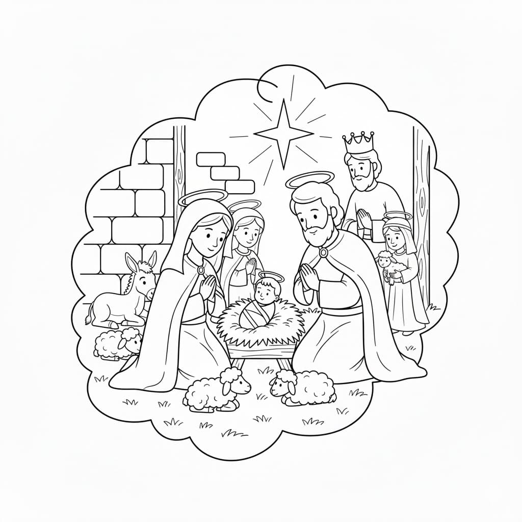 ζωγραφική Το Μωρό Ιησούς είναι για ενήλικες