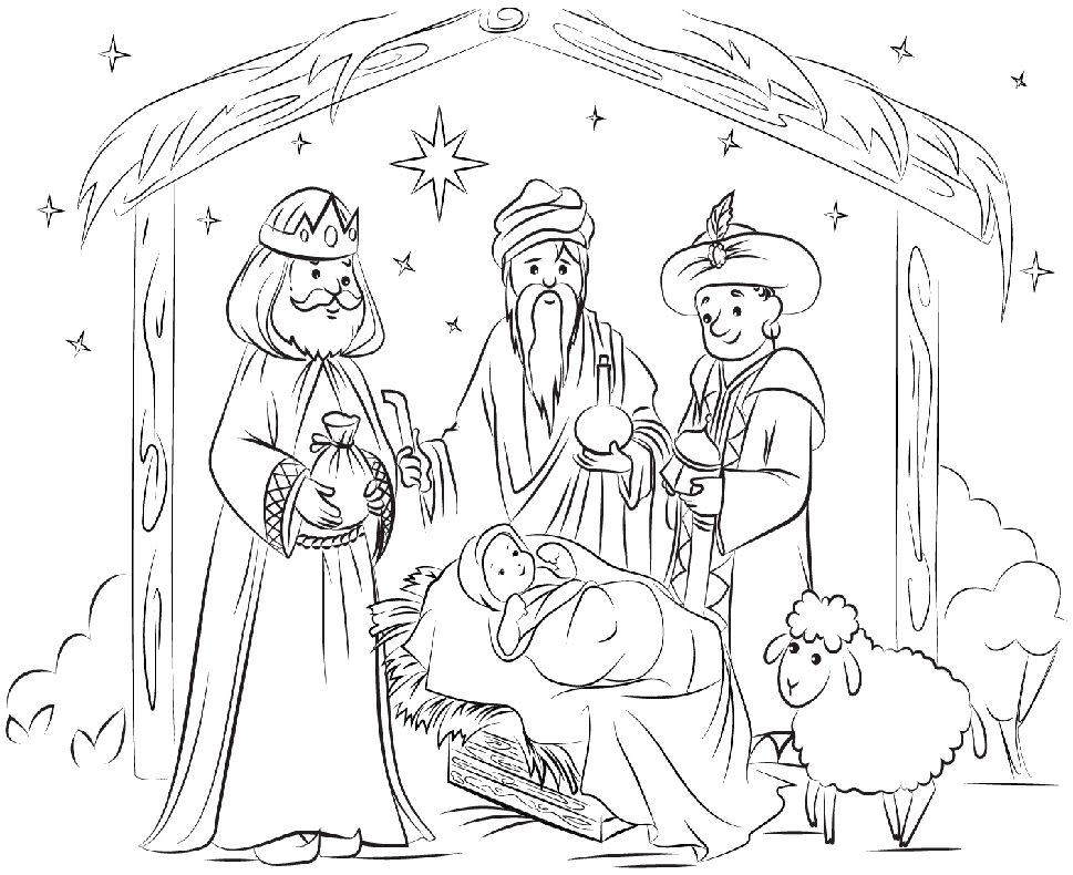 ζωγραφική Τρεις Μάγοι δωρεάν εικόνα