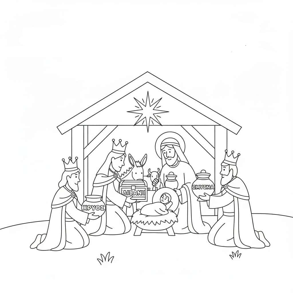 ζωγραφική Τρεις Μάγοι κανονικός