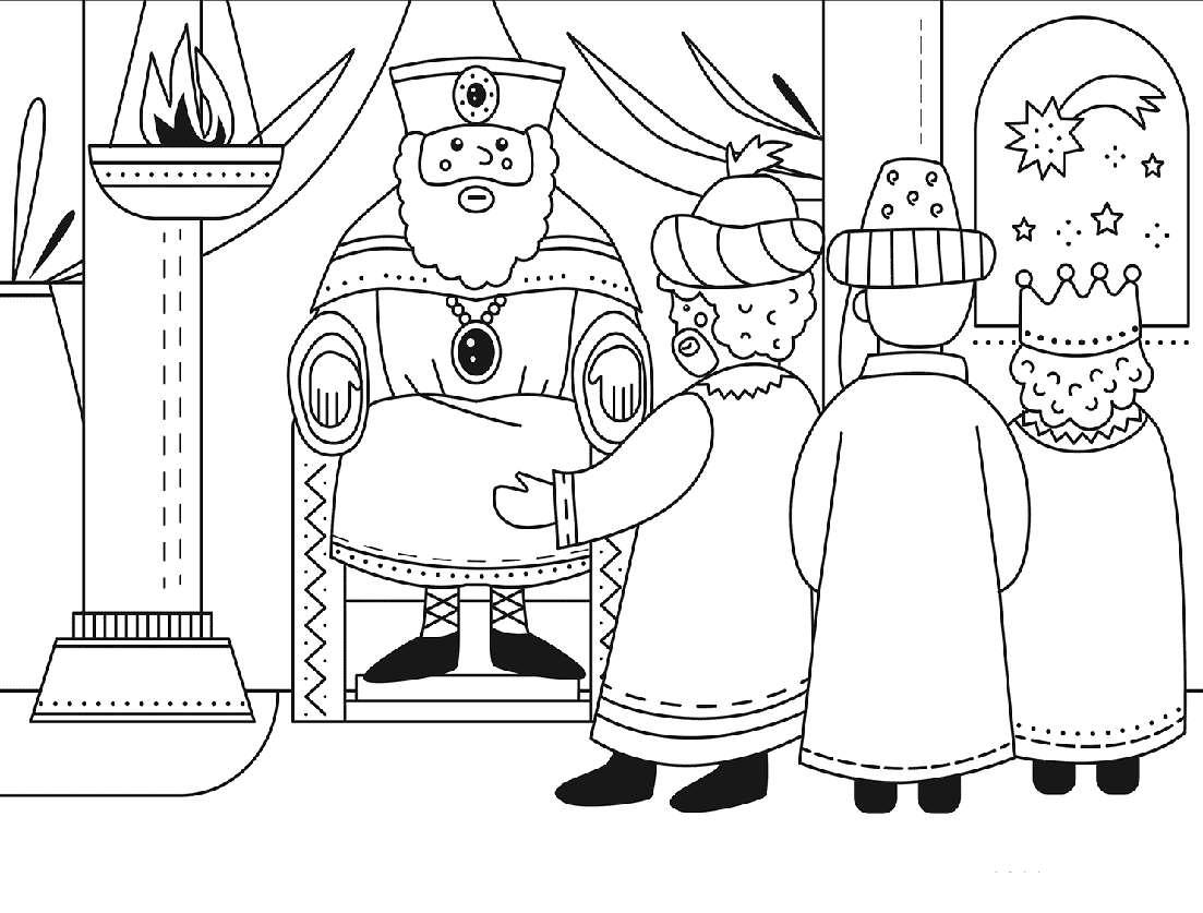 ζωγραφική Τρεις Μάγοι μεγάλος