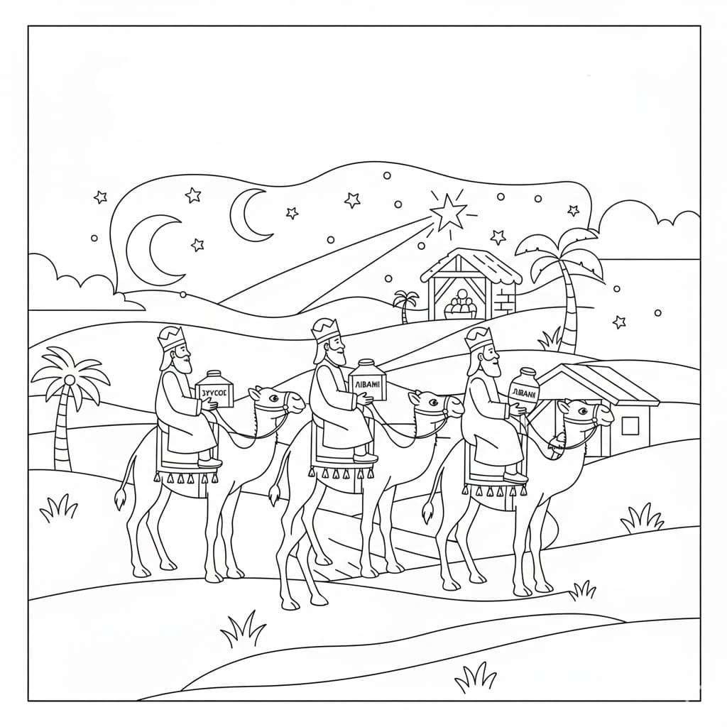 ζωγραφική Τρεις Μάγοι βασικός