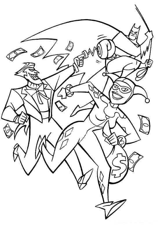 ζωγραφική Τζόκερ, Χάρλεϊ Κουίν και Μπάτμαν