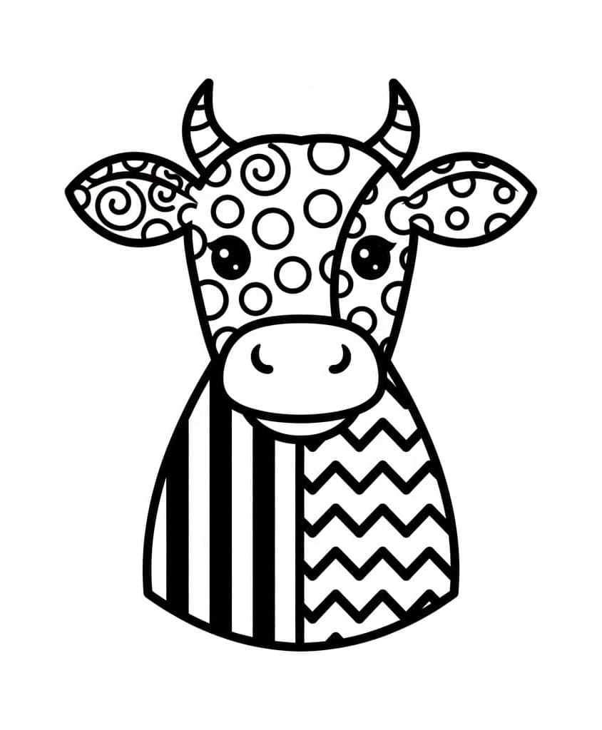 ζωγραφική Αγελάδα Ζεντάνγκλ