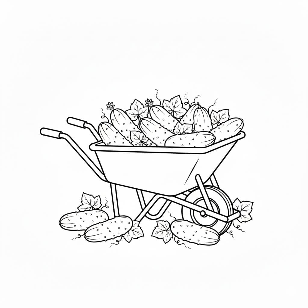 ζωγραφική Αγγούρι αγγουριού