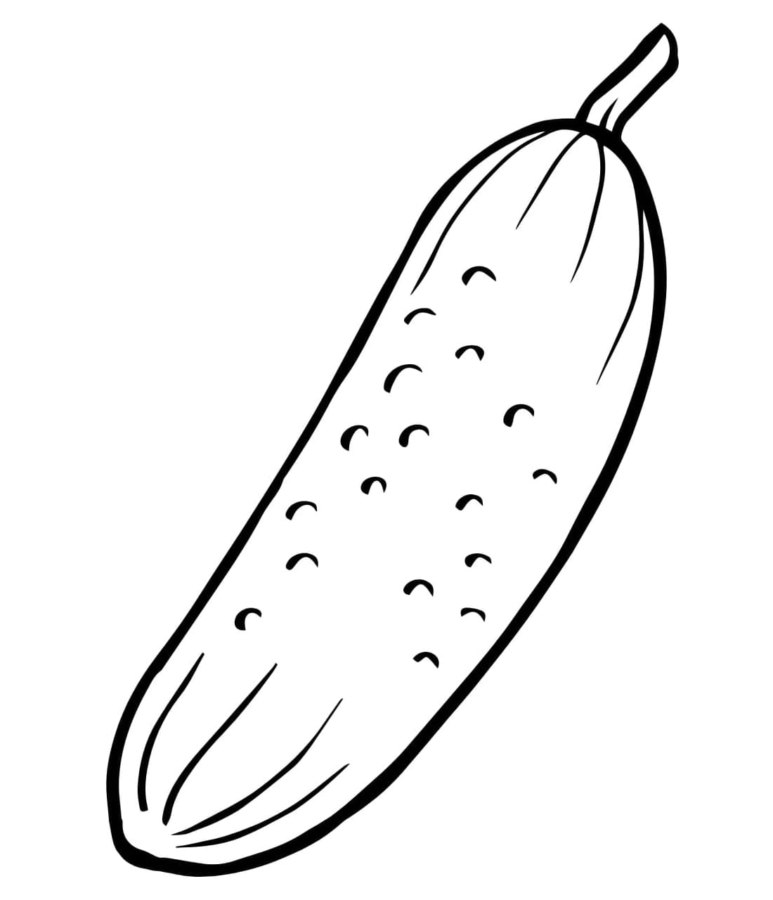 ζωγραφική Αγγούρι για εκτύπωση