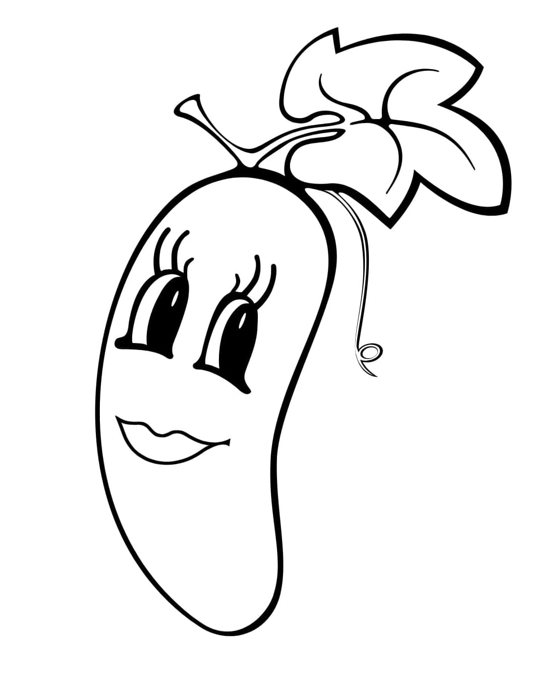 ζωγραφική Αγγούρι κινουμένων σχεδίων