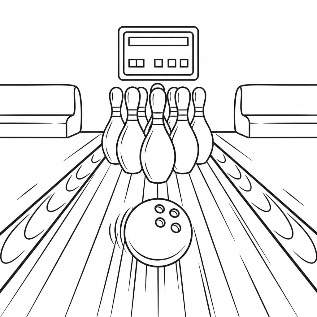 ζωγραφική Απλό Μπόουλινγκ