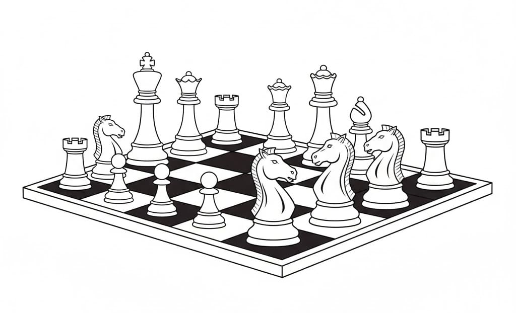 ζωγραφική Απλό σκάκι