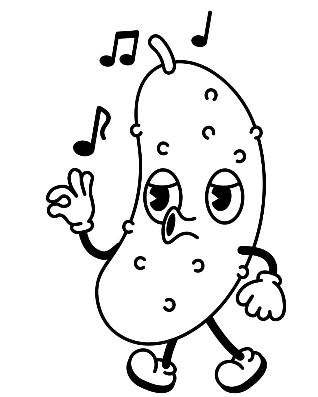 ζωγραφική Αστείο Αγγούρι