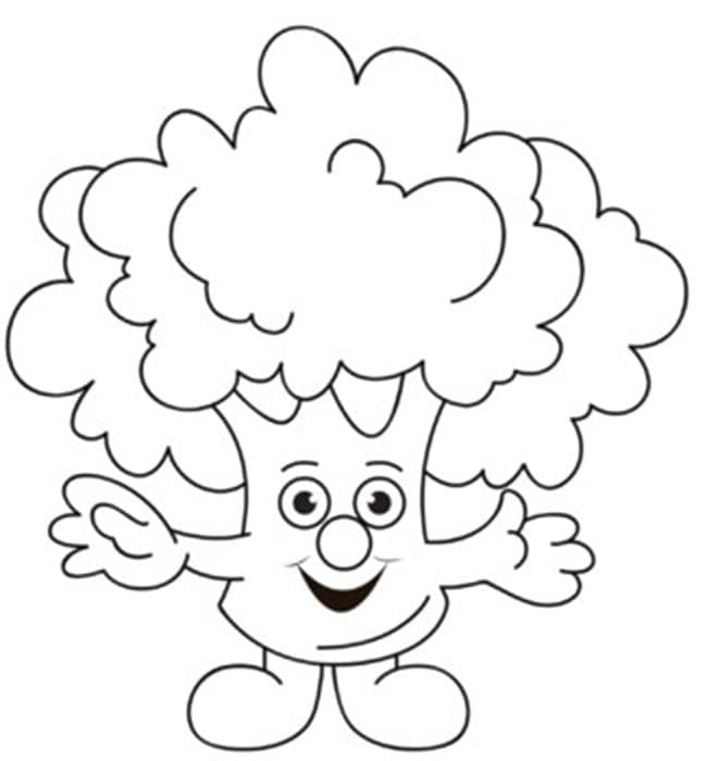 ζωγραφική Αξιολάτρευτο μπρόκολο