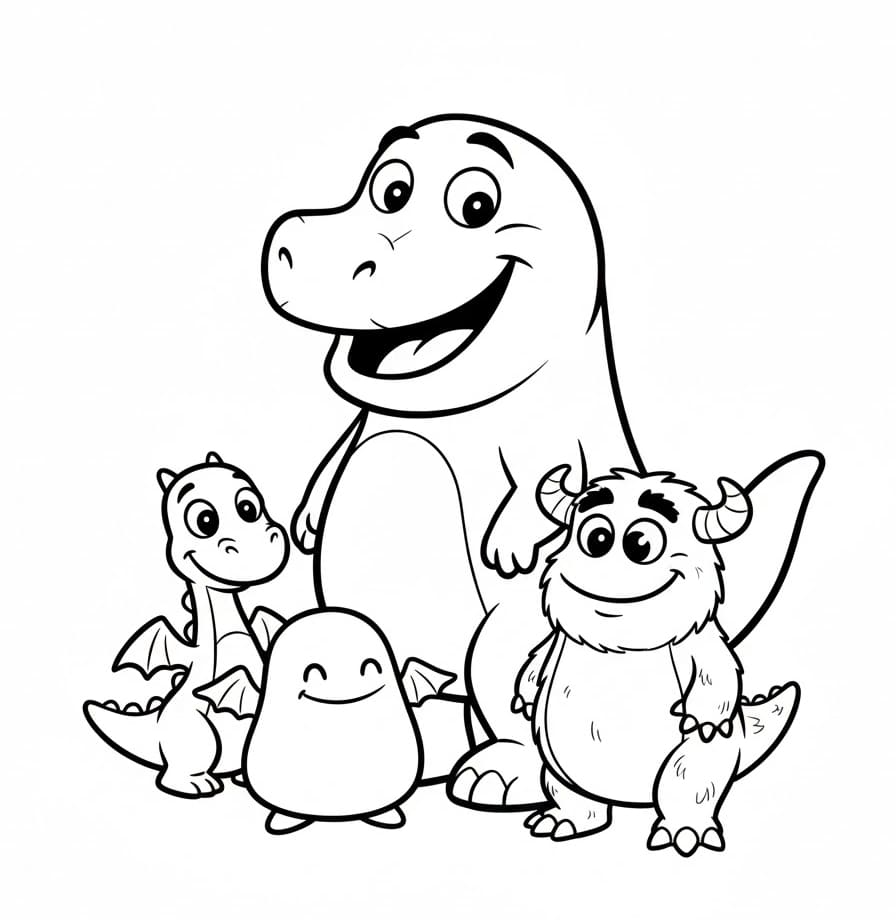 ζωγραφική Μπάρνεϊ και φίλος του