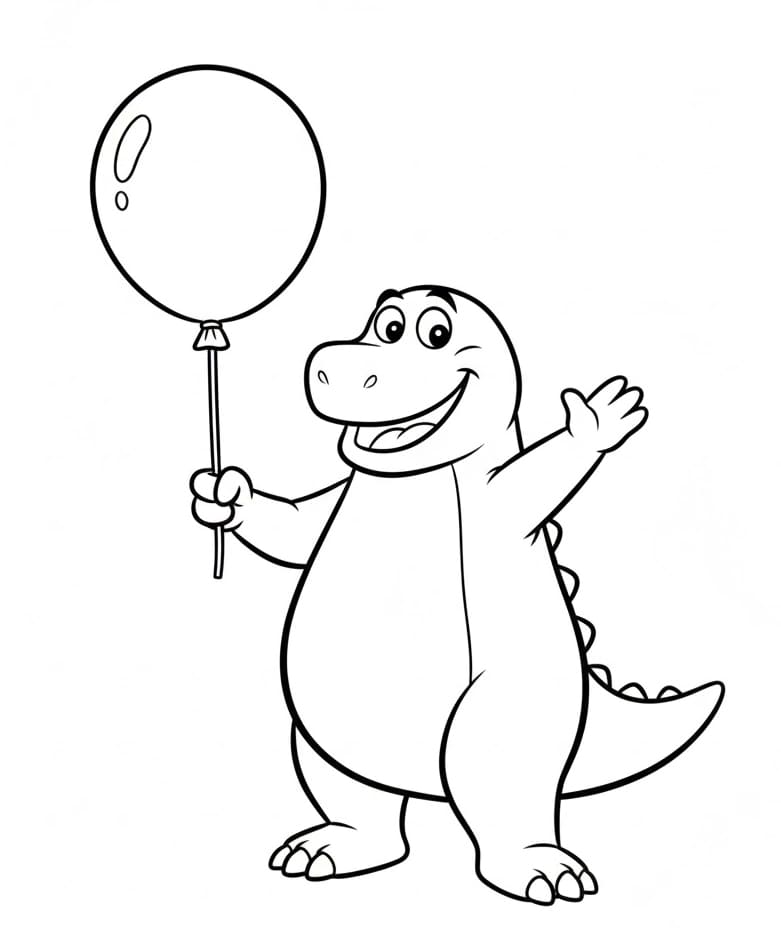 ζωγραφική Μπάρνεϊ με μπαλόνι