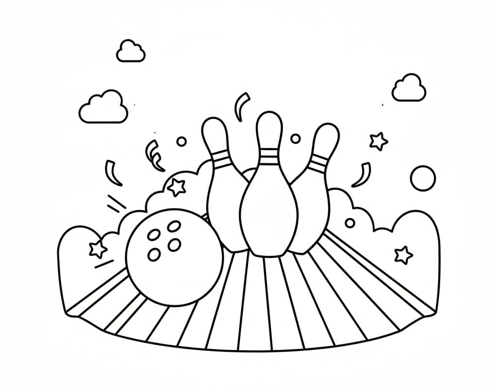 ζωγραφική Μπόουλινγκ για παιδιά