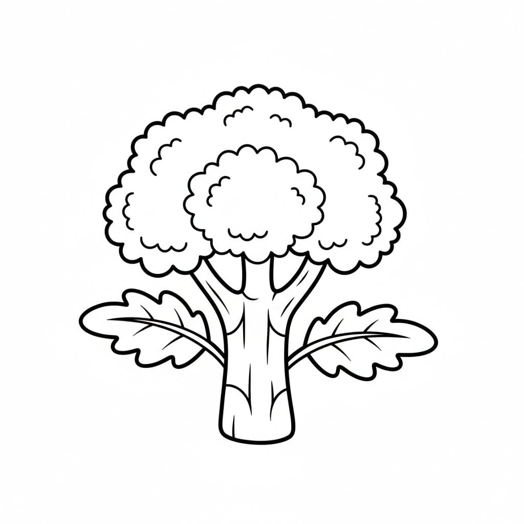 ζωγραφική Μπρόκολο εκτυπώσιμο