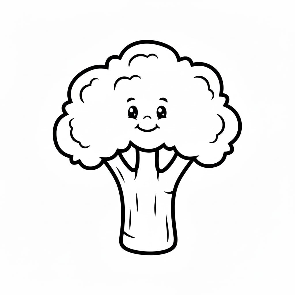 ζωγραφική Χαριτωμένο μπρόκολο