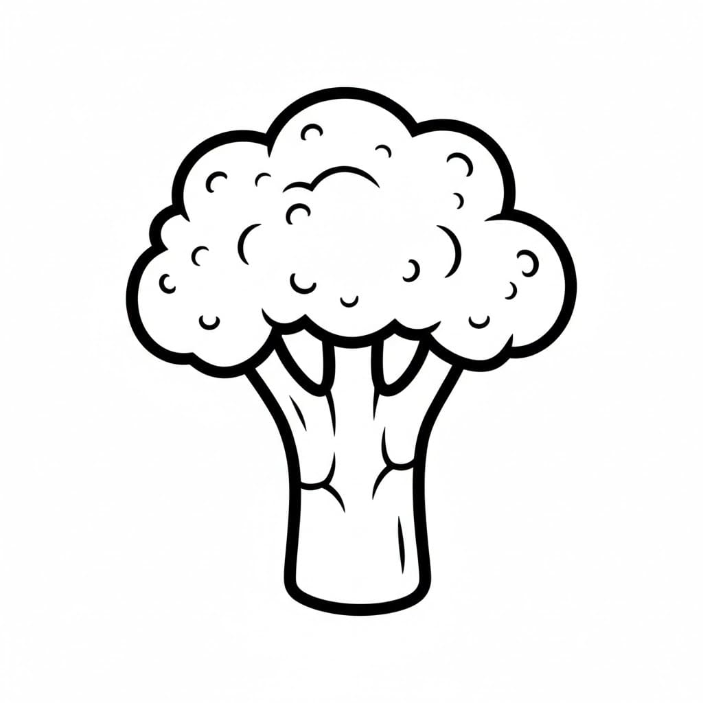 ζωγραφική Δωρεάν εκτύπωση με μπρόκολο