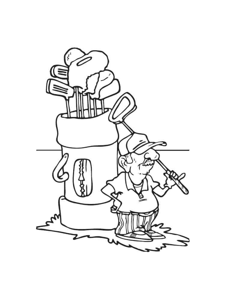 ζωγραφική Δωρεάν εκτυπώσιμο γκολφ