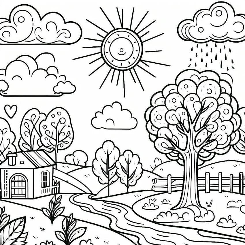 ζωγραφική Εκτύπωση τοπίου