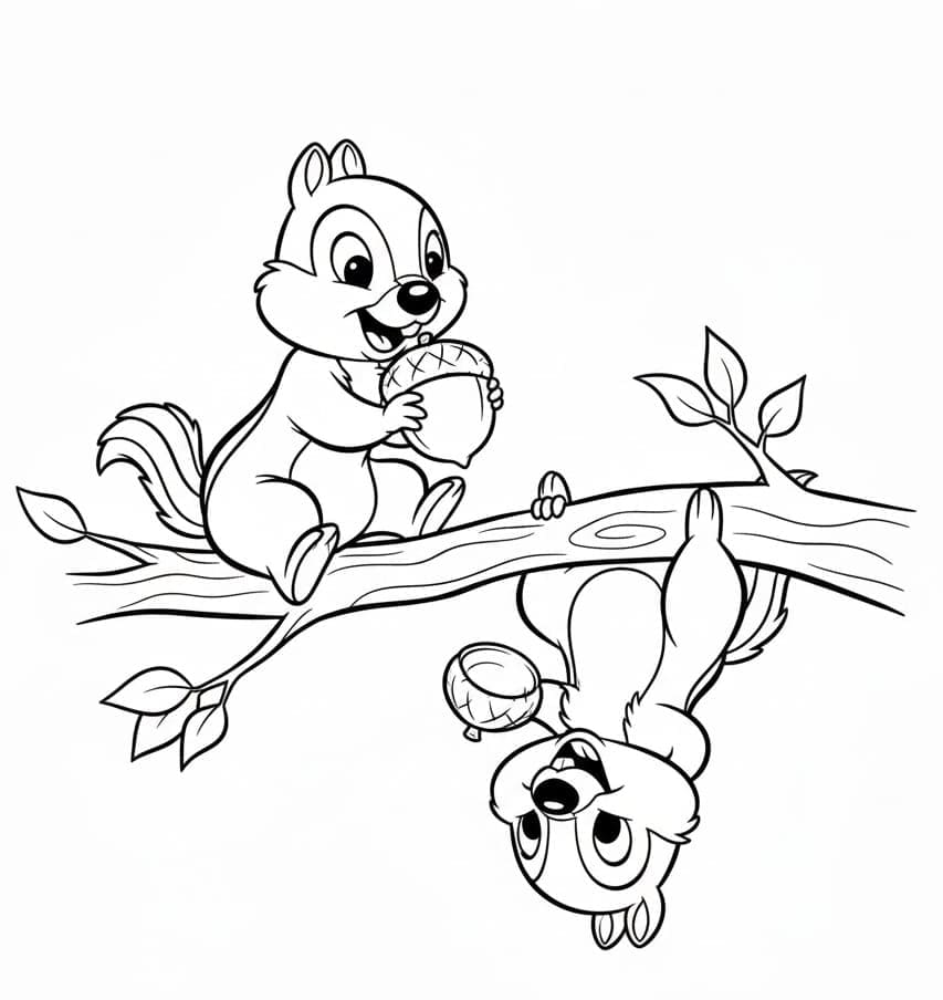 ζωγραφική Εκτύπωση Τσιπ και Ντέιλ